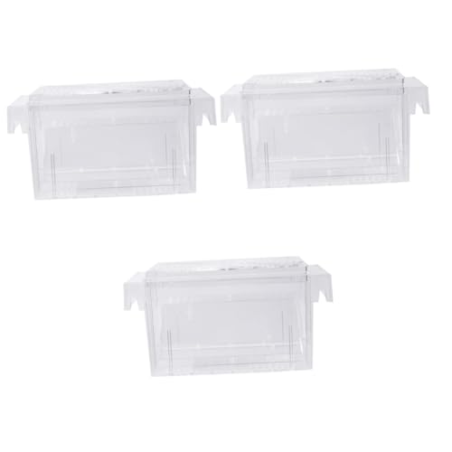 Toddmomy 3er-Box Zuchtbecken Für Aquarien Inkubator Für Fischgarnelen Aquarium Brüterei Guppys Brutkasten Für Garneleneier Brutstätte Für Artemia Fisch-Eier-inkubator-Tumbler Transparent von Toddmomy