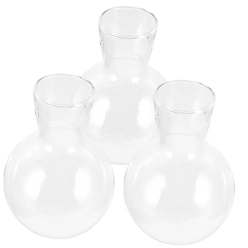 Toddmomy 3er Set Hängende Glasvase Transparente Blumentöpfe Für Pflanzen Im Innenbereich Hochborosilikatglas Terrarium Für Hydroponik Stilvolle Dekoration Für Zuhause von Toddmomy