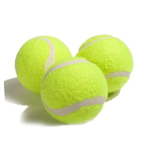 Toddmomy 3er Set Hunde Tennisbälle Aus Robustem Naturkautschuk Ideales Kauspielzeug Für Starke Beißer Geräuschvoll Perfekt Für Hundetraining Und Spielspaß Im Freien von Toddmomy