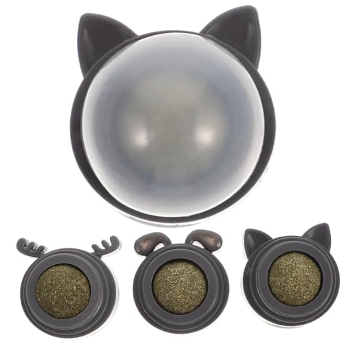 Toddmomy 3st Katzenminze Ballspielzeug Essbares Leckspielzeug Für Katzen Katze Leckt Katzenminze Kätzchen Beiß Katzenzucker Essbare Katzenminze Kugeln Katzenminze Wand Grey Plastik von Toddmomy