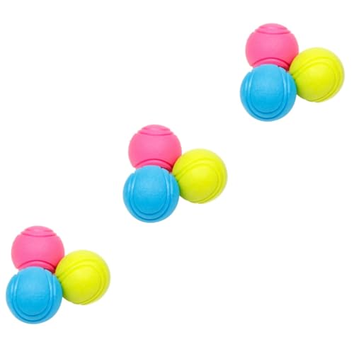 Toddmomy Tennisball Katze 3st Kaubälle Für Hunde Jugueten Hundespielzeug Haustier-Tennisball Zum Kauen Kauspielzeug Klangknoten Haustierspielzeug Ball Klein von Toddmomy