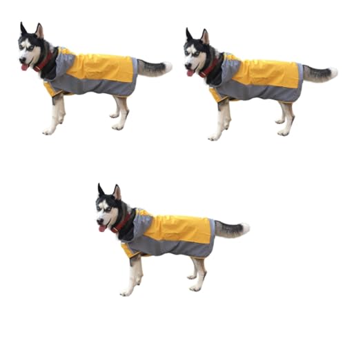 Toddmomy 3St Regenjacke für Haustiere Regenmantel für Haustiere Pflanzengewichte Hunde regencape hunderegenmantel wimperntusche Regenmantel für Hunde Hunde-Regen-Hoodie atmungsaktiv Jacken von Toddmomy