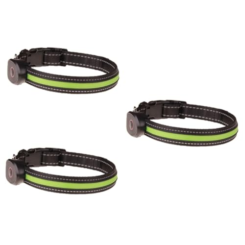 Toddmomy 3St Hund beleuchtete Halskette leichte für Hunde Haustierhalsbandkegel LED-Hundehalsband Hundehalsband USB aufladbar Halsketten eine Halskette scheinen von Toddmomy