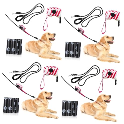 Toddmomy 4 Sätze Haustier-Hunde-Kit gürtel Nylon Easy putz Hunde erziehung Hundezubehör Set hundelaufband mittlerer Hund Outdoor-Produkt Toilette Leine Kotbeutel Nylon-Seil von Toddmomy