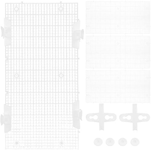 Toddmomy 4 Stück Aquarium Separator Teiliges Transparente Trennwand für Fischbecken Isolation Gitter mit Saugnäpfen für Verschiedene Fischarten Langlebig und Installieren Toddmomy 4 Stück Aquarium Separator Teiliges Transparente Trennwand für Fischbecken Isolation Gitter mit Saugnäpfen für Verschiedene Fischarten Langlebig und Installieren von Toddmomy