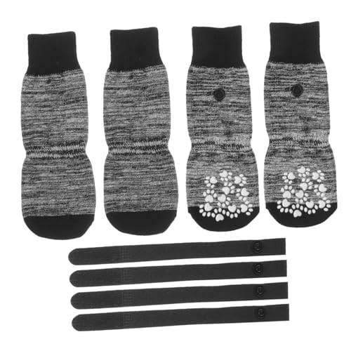 Toddmomy 4 Stück Haustier Socken Haustierzubehör Pfote Socken Für Hund Waschbare Socken Aus Baumwolle Haustiersocken Tragbare Hundesocken Welpenzubehör Reine Baumwolle Welpenbedarf Gradient von Toddmomy