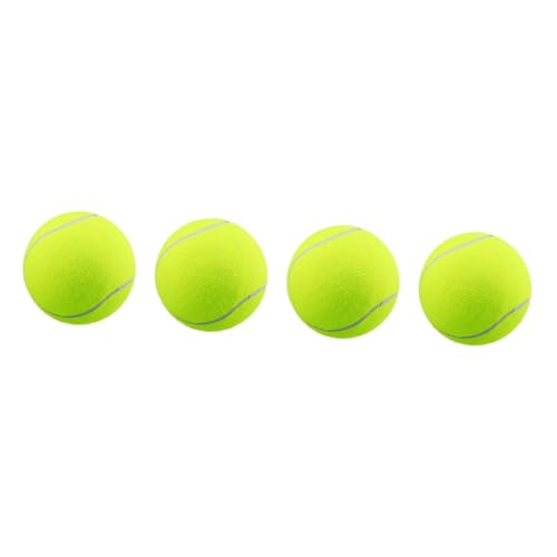 Toddmomy 4 Stück Haustier Tennisball Große Tennisbälle Aufblasbarer Riesen Tennisball Lustiger Tennisball Haustier Kauspielzeug Großer Aufblasbarer Ball Hundespielzeug Spielball von Toddmomy