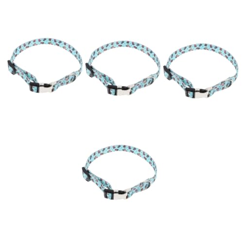 Toddmomy 4 Stück Haustierhalsband Halsband Hund Verstellbares Hundehalsband Sommer Hundehalsband Hundehalsbänder Hundehalsband Dekor Welpenhalsband Katzenhalsband Light Green Zinklegierung von Toddmomy