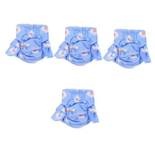 Toddmomy 4 Stück Physiologische Hosen Für Haustiere Slip Kostüm Outfits Hygienewindel Für Hunde Welpenwindel Hundewindel Periodenhosen Für Hunde Hundehöschen Haustierhosen Drucken Baumwolle von Toddmomy