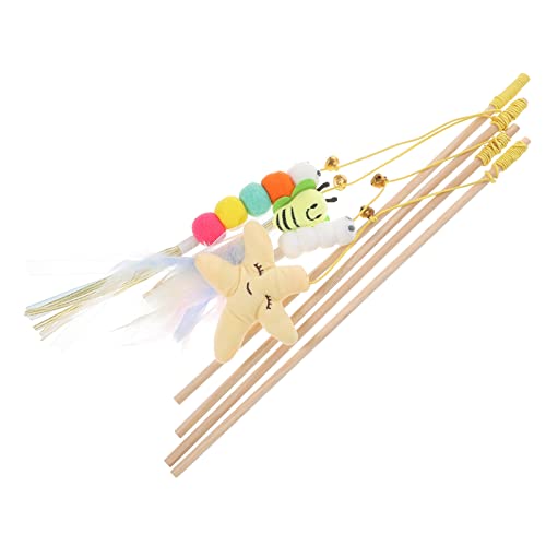 Toddmomy 4 Stück Teiliges Interaktives Katzenspielzeug mit Glöckchen Bunte Katzenspielangel für Kätzchen Selbstspielende Katzenminze Teaser gegen Langeweile Drinnen Toddmomy 4 Stück Teiliges Interaktives Katzenspielzeug mit Glöckchen Bunte Katzenspielangel für Kätzchen Selbstspielende Katzenminze Teaser gegen Langeweile Drinnen von Toddmomy