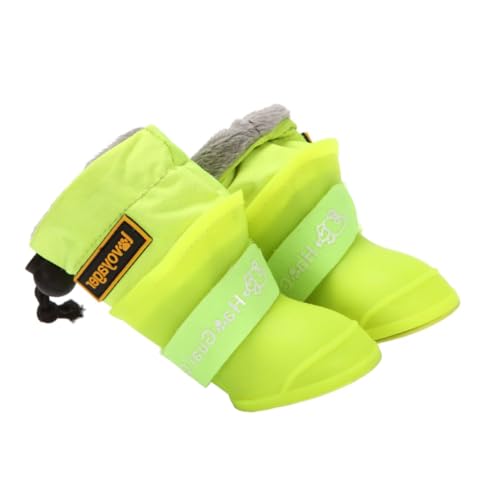 Toddmomy Regenstiefel-Set für Haustiere 4er-Pack Regenschuhe für Hunde Mittelgroße und Große Größen Hundeschuhe von Toddmomy