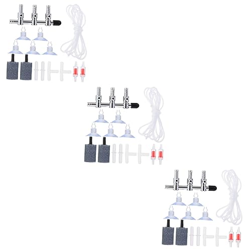 Toddmomy 48 STK Aquarienzubehör Zubehör Für Aquarien Luftstromventil Zubehör Für Teichairline Luftstromverteiler Zubehör Für Verteilerverteiler Plastik Durch Rückschlagventil von Toddmomy