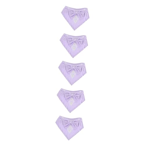 Toddmomy 5St Haustier-Lätzchen Hunde schal Dog Bandana für Hunde Hundeschal hundeshirt Hundefliege Hund Coole Halsbekleidung Hundedekor Halsband für mittelgroße Hunde Polyester von Toddmomy