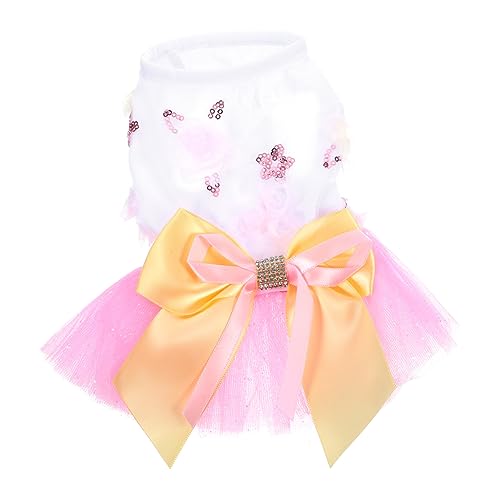 Toddmomy 5St Hund Prinzessin Kleid Kleider für Blumenmädchen Pullover Kleid Rock Spitzenkleider Hundedekorationen Hundekleid Requisite Hündchen Kleidung Sommerkleid von Toddmomy