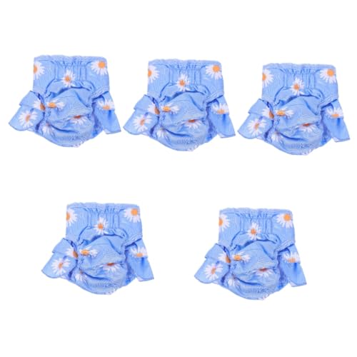 Toddmomy 5St physiologische Hosen für Haustiere hündin windel Hunde höschen Slip Kostüme Outfits Hundewindel Hygienehose für Hunde Drucken Kleidung schmücken Hündchen Windelhose Baumwolle von Toddmomy