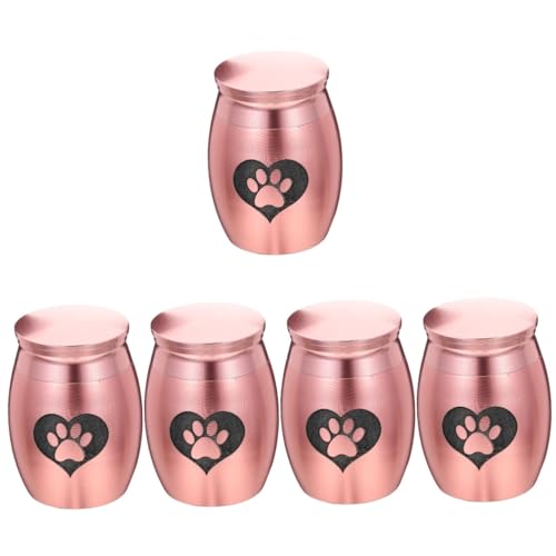 Toddmomy 5St Haustier Urne Hundeasche Urne Hundeasche Anhänger Halsketten Haustiere unvergessliche Tierurne Katzenzubehör tragbar Geschenk Schmuck Souvenir Parfümflasche Rostfreier Stahl von Toddmomy