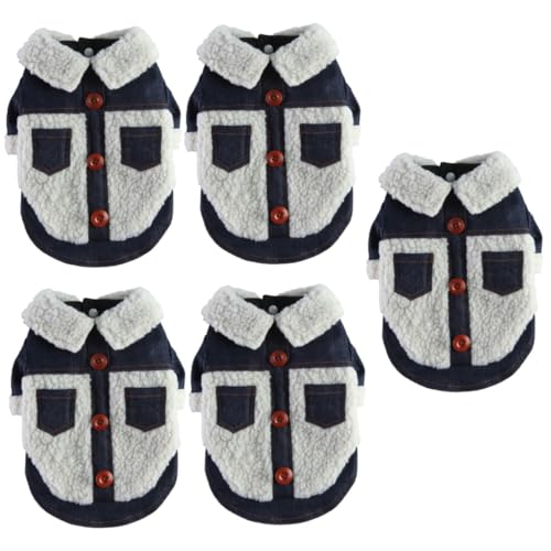 Toddmomy 5St Kleidung für Haustiere Hundemäntel Hundekleidung Welpe winterhundemantel hundewintermantel Kleider warmes winterhundeoutfit Haustierkleidung atmungsaktiv Jacke Haustierzubehör von Toddmomy