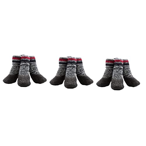 Toddmomy 6 Paare Haustiersocken Hundegriffsocken klein Socken mit Hundegriff warme Socken wasserdichte Socken rutschfeste Hundesocken Haustier Hund Socken verdicken Schutz Liner großer Hund von Toddmomy