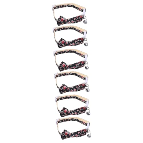 Toddmomy 6 STK Katzenhalsband Kitten Halsband Kitten klein Welpenhalsband zartes Hundehalsband Kätzchen-Kragen draussen Krawatte Zubehör schmücken x3 Polyester-Nylon von Toddmomy