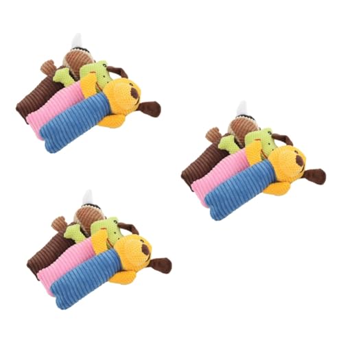 Toddmomy 9 STK Beißspielzeug für Haustiere plüschtiere Plush Toy Soft Toy hundenapf Set Kauspielzeug für Welpen Kleines Kauspielzeug für Hunde gefüllte Welpenspielzeuge quietschende Früchte von Toddmomy