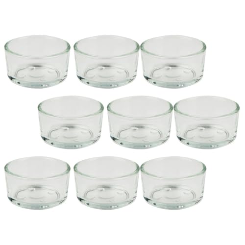 Toddmomy Reptil Fütterung Werkzeug 9pc Glas Terrarium Lebensmittel Schüssel Schildkröte Wasser Gericht Sauber von Toddmomy