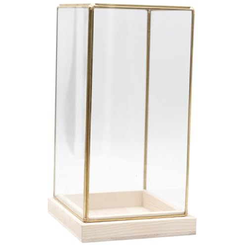 Toddmomy Antike Glasvitrine Aus Transparente Display Box Für Pflanzen Kerzen Und Schmuck Retro Deko Objekt Für Zuhause Kleine Für Sammlerstücke Und von Toddmomy