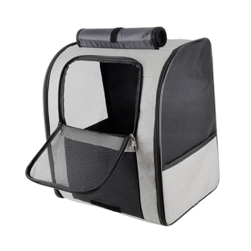 Toddmomy Atmungsaktiver Haustier Rucksack Tragetasche Für Katzen Und Kleine Hunde Großer Stauraum Bequemer Faltbarer Pet Carrier Für Reisen Und Outdoor Aktivitäten von Toddmomy