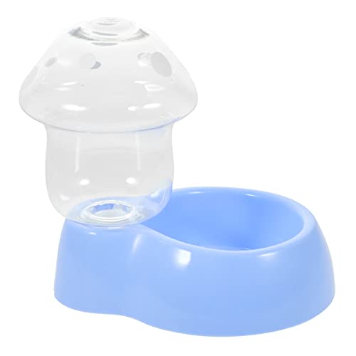 Toddmomy Automatischer Haustier Wasserspender Für Hunde Und Katzen Gravity Wasserbehälter Pilzform Blauer Trinkspender Für Haustiere Ideal Für Zu Hause Und Unterwegs von Toddmomy