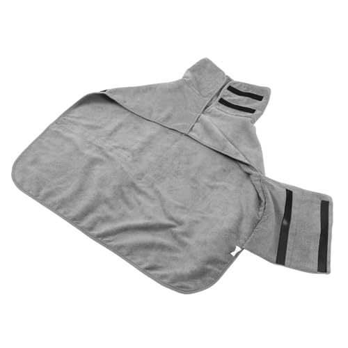 Toddmomy Badebekleidung Für Hunde Hundemäntel Mit Beinen Hundeduschaufsatz Wasser Hunde Wasserbrunnen Hunde-PIPI-Pads Hündchen Vlies Hundetrockenmantel Hundebad Tülle Grey Polyester von Toddmomy