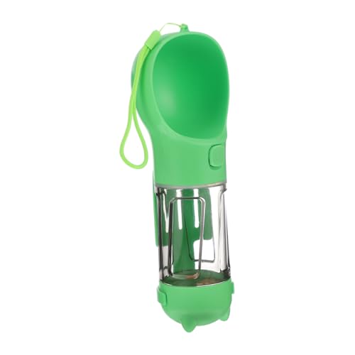 Toddmomy Becher für Haustiere Wasserflasche für Hunde Hundewasserflaschen zum Gassi gehen PET-Flaschenschale Hund wasserflasche Tiernahrungsflasche hundefutter Flasche Abs Green von Toddmomy