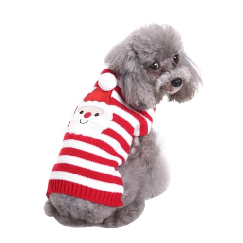 Toddmomy Weihnachtspullover für Haustiere Leicht zu tragende Haustierkleidung Haustier Hund Mantel Schlangenarmband Kleiner Hundepullover Kleider Festliche Kleidung für Haustiere Winter von Toddmomy