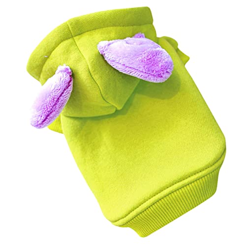 Toddmomy Fleecepullover für Hunde entzückende hundekleidung Bequeme Hundekleidung geschmeidiger Hunde-Hoodie stilvolle Welpenkleidung Herbst-Winter-Welpen-Hoodie Polyester Light Green von Toddmomy