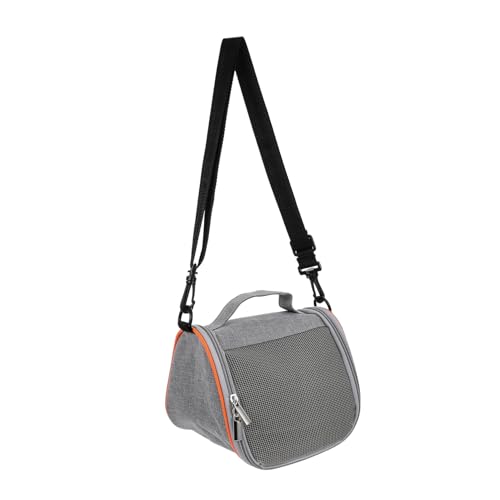 Toddmomy Hamster Aus Tasche Hamster Tragetasche Hamster-reisetransporter Hamsterkäfig Reiserucksack Für Ratten Haustierbehälter Kleintiertransporter Reisetaschen Grey Oxford-Stoff von Toddmomy