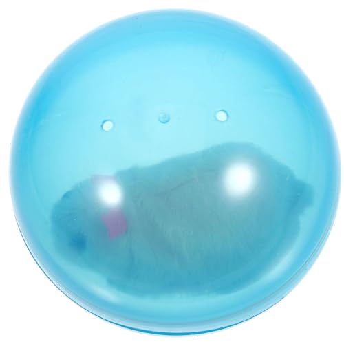 Toddmomy Hamster-Gymnastikball Hamster-Laufball Transparenter Kunststoff Hamsterball Laufrad Katzenspielzeug Für Kleine Haustiere Keine Batterie Himmelblau von Toddmomy