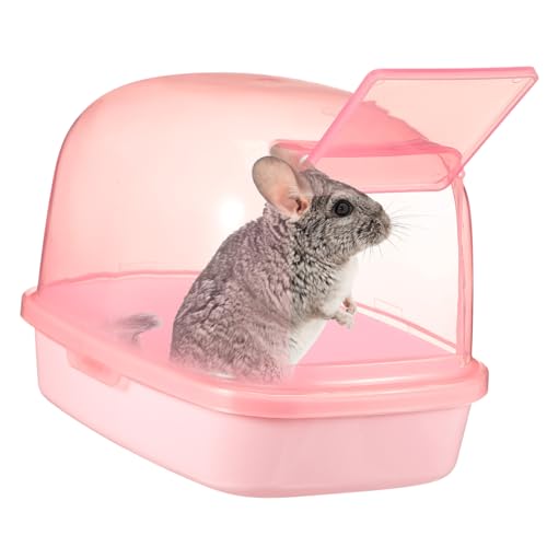 Toddmomy Hamster Trocknungsbad Hamster Sandkasten Meerschweinchen Vertiefte Toilette Meerschweinchen Sand Badewanne Hamsterkäfig Zubehör Hamster Badewanne Kleine Badewanne Hamster von Toddmomy