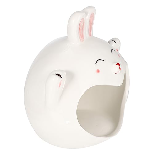 Toddmomy Hamster Versteck aus Keramik Cartoon Tierform Schlafhaus für Kleine Haustiere Sicheres und Gemütliches Nest für Hamster und Chinchillas Langlebig und Geruchsfrei Toddmomy Hamster Versteck aus Keramik Cartoon Tierform Schlafhaus für Kleine Haustiere Sicheres und Gemütliches Nest für Hamster und Chinchillas Langlebig und Geruchsfrei von Toddmomy