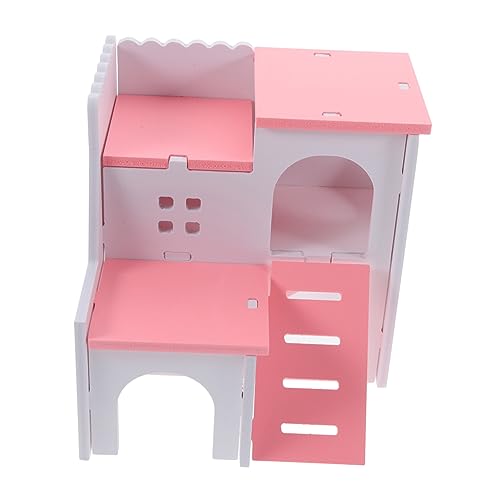 Toddmomy Hamstervilla Kleine Haustierhütte Versteckhaus Für Hamster Plattform Gemütliches Nest Für Kleine Tiere Entzückendes Design Für Hamster Und Rennmäuse von Toddmomy