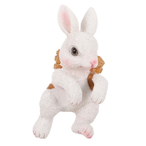 Toddmomy Blumentopf Bunny Decor Harz Bunny Handwerk Ostern Bunny Ornament Für Aquarium von Toddmomy