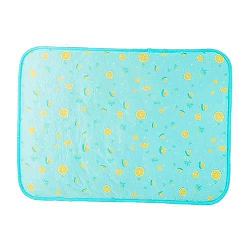 Toddmomy Haustier Kühle Unterlage Hundestroh Haustier-sommermatte Schlafdecke Hundebettmatten Kühlmatte Für Katzen Kühlkissen Für Haustiere Spoosie-Pads Autositzmatte Blue Seidenzahnseide von Toddmomy