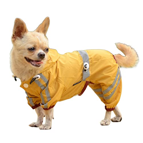 Toddmomy Haustier Regen Slicker Hundemantel Animieren Regenstiefel Für Hunde Hundehängematte Haustier-regenmäntel Für Kleine Hunde Wasserdichter Regenmantel Für Hunde Hundeleine Yellow von Toddmomy