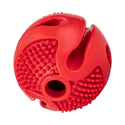 Toddmomy Haustier Undichter Ball Beißspielzeug Für Welpen Hundespielzeug Spielzeug Für Haustiere Schnüffelball Für Haustiere Hundezug Spielzeug Langsames Vorschubspielzeug Rot Gummi von Toddmomy