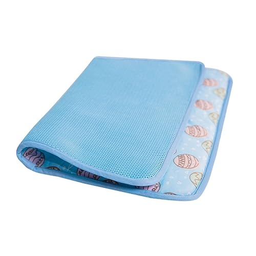 Toddmomy Haustier kühle Unterlage hundebox pad Hundehütte im Freien Kühlmatte klein Kühlkissen für Haustiere Hund schlafmatte haustierbett pet Bed Hundeunterlage Sommer kühlmatte Stoff Blue von Toddmomy