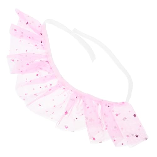 Toddmomy Haustier-lätzchen Aufkleber Kragen Schal Kit-zubehör Weihnachtsaccessoires Balancespielzeug Glückliches Zubehör Tierische Maske Bekleidung Weihnachtsstrümpfe Stoff Rosa von Toddmomy