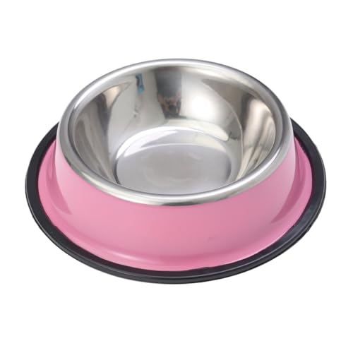 Toddmomy Edelstahl-futternapf Für Haustiere Für Hunde Und Katzen Schüsselmatte Ohne Boden Heimtierbedarf 18 cm Durchmesser von Toddmomy