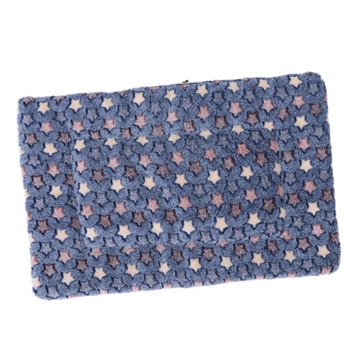 Toddmomy Haustiermatte Decke Bettdecke Winterdecken Gemütlich Bettmatte Für Welpen Hundedecke Für Kleine Hunde Hundematten Zum Schlafen Schlafmatte Für Haustiere Plüschdecken Flanell Blue von Toddmomy