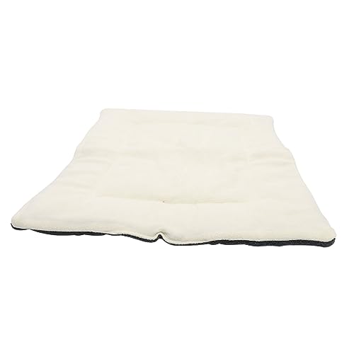 Toddmomy Haustiermatte Hund schlafkissen Katzenmatte für Haustierkäfig Beruhigendes Hundekissen pet Bed petbett cat mat waschbare Haustierunterlage Hundenestunterlage Seide Baumwolle Beige von Toddmomy