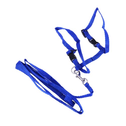 Toddmomy Haustierzubehör cat Leash cat Harnesses Katzen Accessoires Katzen-Geschirr katzenzubehör Katzenleine Haustierbedarf Haustier-Traktionsseil Katzenhalsband Leine Katzengeschirr Blue von Toddmomy