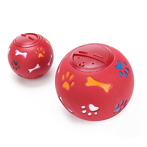 Toddmomy Hund Leckt Futter Spielzeug Spielzeuge Undichtes Lebensmittelspielzeug Tierfutter Hundepuzzlespielzeug Für Große Hunde Leckereien Für Kleine Hunde Essen Auslaufendes Spielzeug Rot von Toddmomy