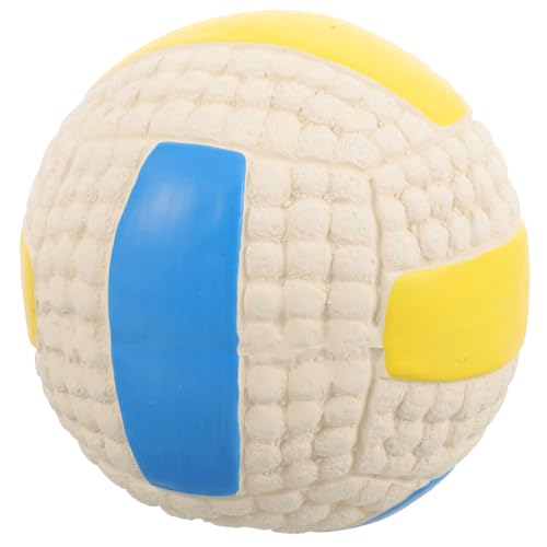 Toddmomy Hund Molaren Volleyball Hund Quietschendes Spielzeug Hund Kauball Haustier Quietschender Ball Kleiner Hundeball Hund Interaktiver Ball von Toddmomy