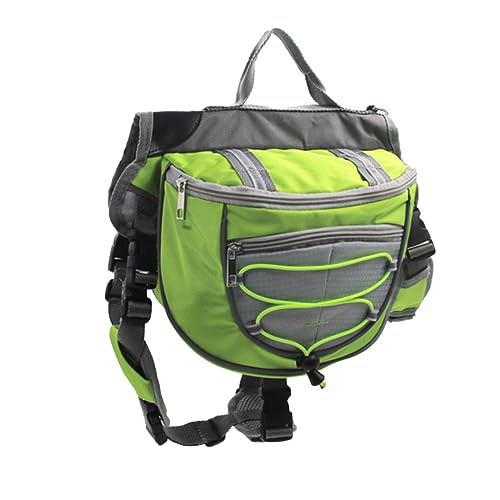 Toddmomy Hund satteltasche großer Hunderucksack Rucksackträger für Hunde Haustierbedarf Hundetransportrucksack Hundewanderrucksack Rucksack für Haustier Rucksäcke Haustiergeschirr Green von Toddmomy